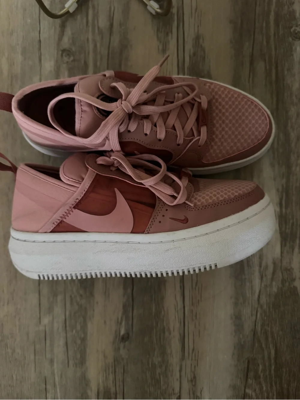 Nike Women's Rose Pink Platform Sneakers